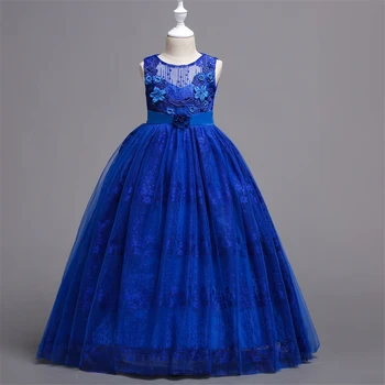 

2018 Sweetheart Flower Girls Dresses for Wedding Teenager Girls Pink Tulle Exquisite Lace Dress Formal Birthday Party Ball Gowns