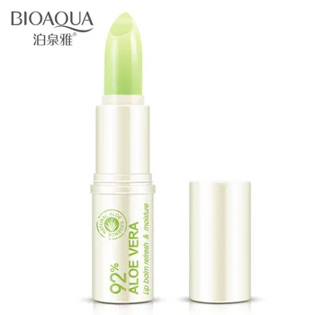 

BIOAQUA Natural Aloe Repairing Moist Lip Balm Moisturizing Lasting Whitening Mild Exfoliating Skin Care Lipstick Sexy Lip Makeup