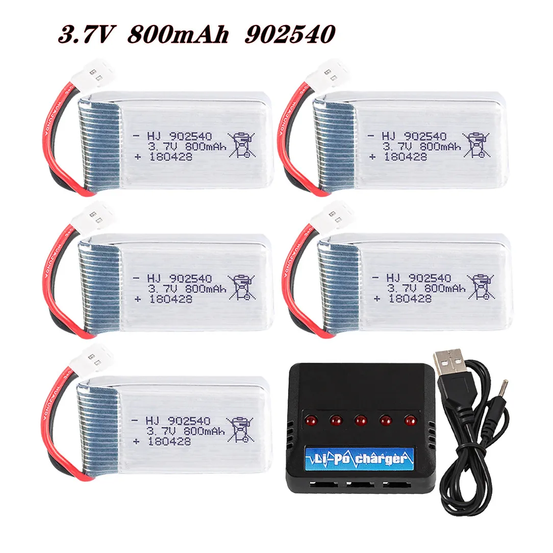 3.7V 800mAh 902540 30C Lipo Battery for SYMA X5C X5SC X5SW X5HW X5UW CX-30 TianKe M68 RC Drone Quadcopter Spare Parts