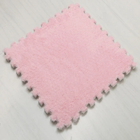 Pink Лидер продаж, 30*30*1 см, для гостиной, спальни, детей, детей, мягкий ковер, волшебный лоскутный пазл, накладные головки, детский коврик для лазания, 1 шт - Цвет: Pink