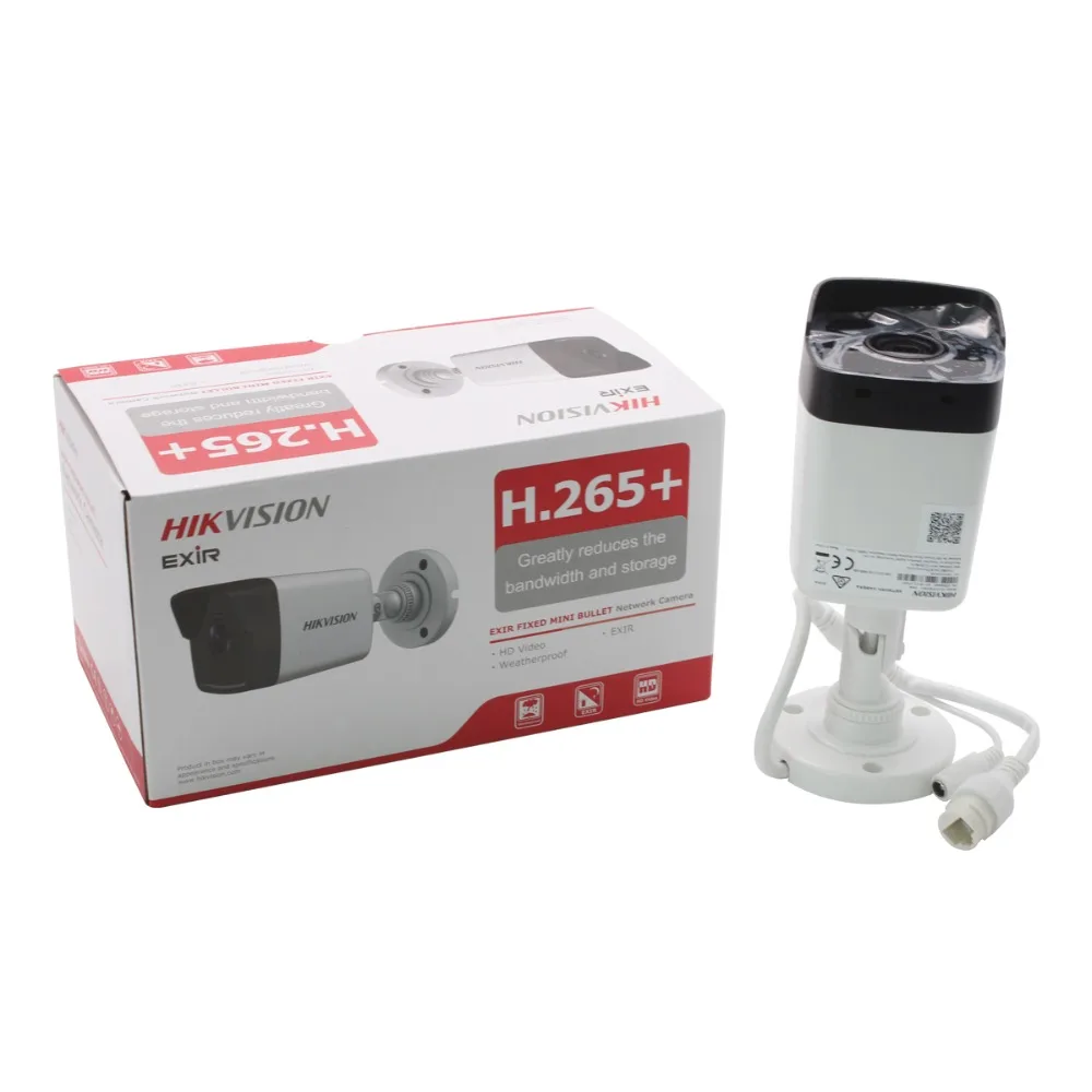 Hikvision камера наблюдения DS-2CD1043G0-I 4MP IR Netwerk Bullet IP камера POE H.265+ Vervangen DS-2CD1041-I уличная камера