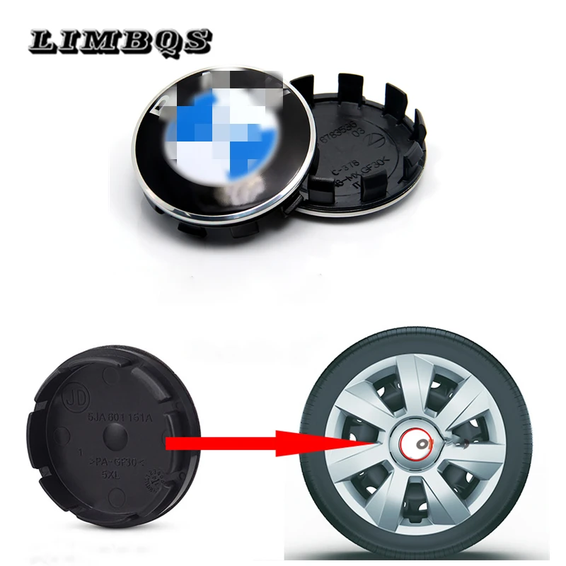 

Wheel rim center cap covers designed for BMW f10 f11 f30 f32 f15 f16 03-16 4PCS ABS 56mm 2.2 inch high quality easy installation