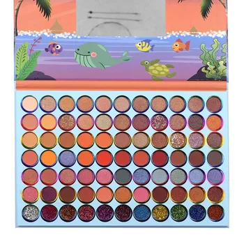 

77 Color Fashion Pearlescent Matte Eye Shadow Pallete Shimmer Glitter Eyeshadow Powder Waterproof Lasting Pigment Cosmetic TSLM1