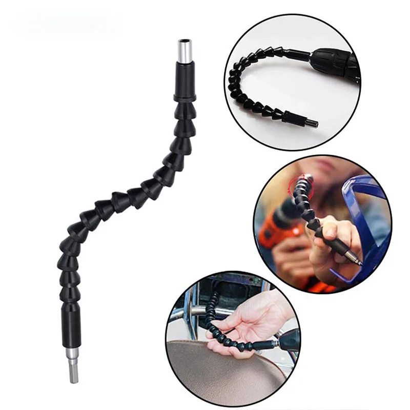 

295 mm flexible hex shaft drill bit extension drill holder connection drive shaft electric drill power tool accessories