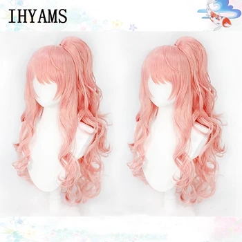 

Princess Connect! Re Dive Suzuna Light Pink Wavy Long 80cm Body Cosplay Wigs Synthetic Hair +50cm a Chip Ponytail + Free Wig Cap