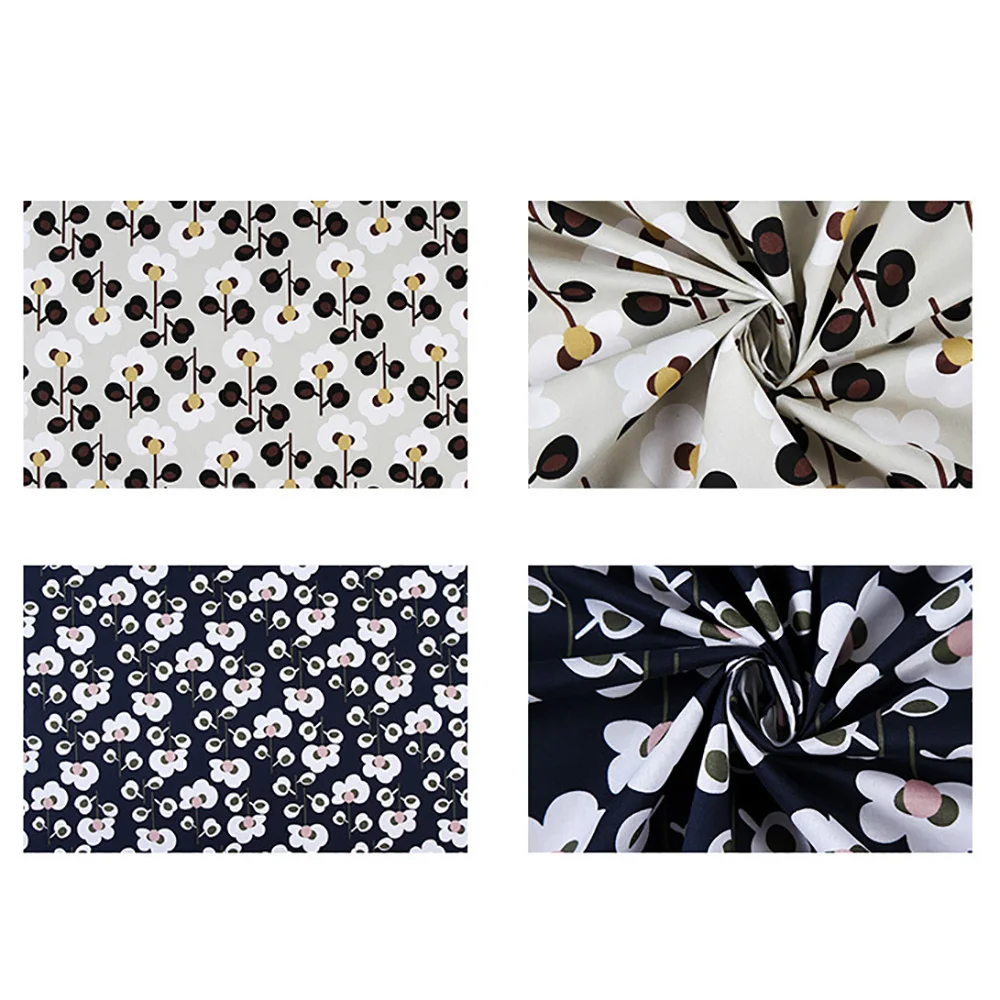 Lychee Life 50x140 см Ткань с цветочным принтом модные красочные ткани Ручное шитье для поделок одежда поставки украшения