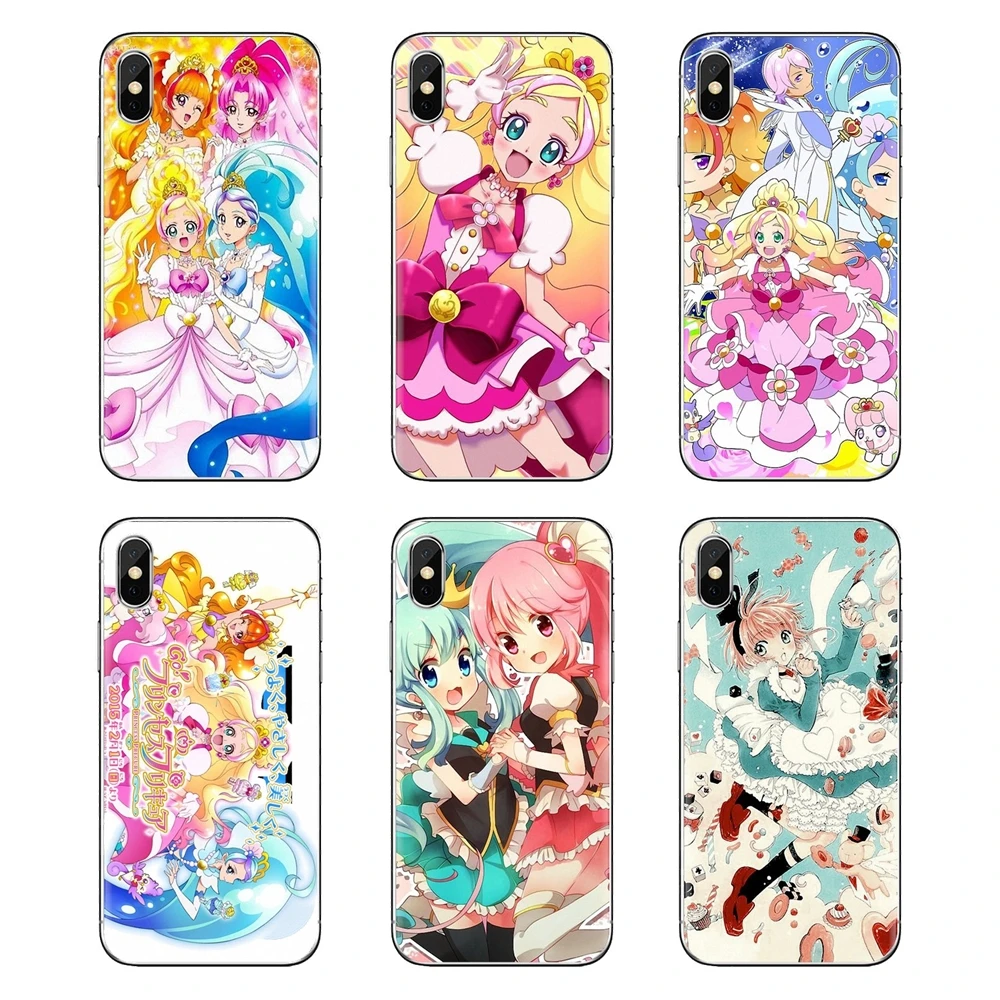 Go! Princess Precure Anime For Huawei Nova 2 3 2i 3i Y6 Y7 Y9 Prime Pro GR3 GR5 2017 2018 2019 Y5II Y6II Transparent TPU Housing |