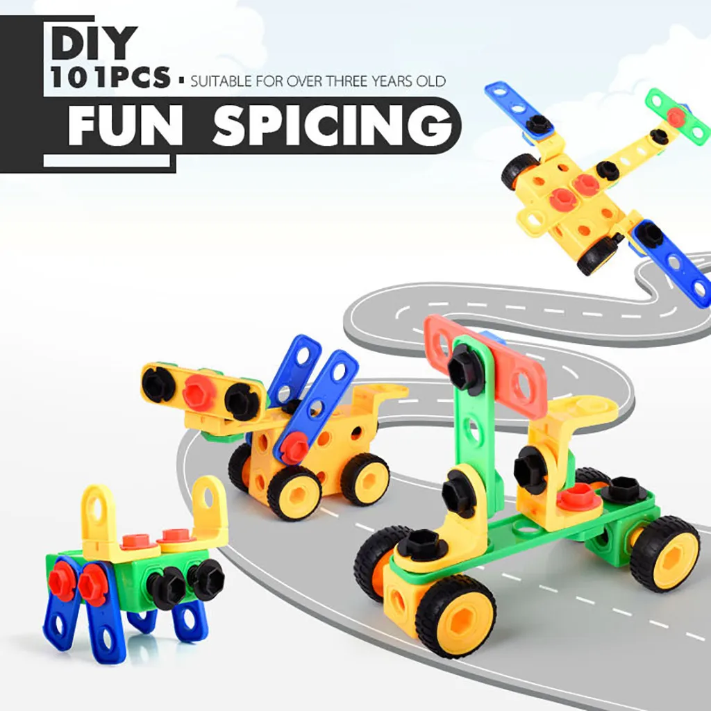 

Education For Kids Fun Learning Toys For Children Learn Educational Toys And set Up Various Building Parts To Build A Car W826