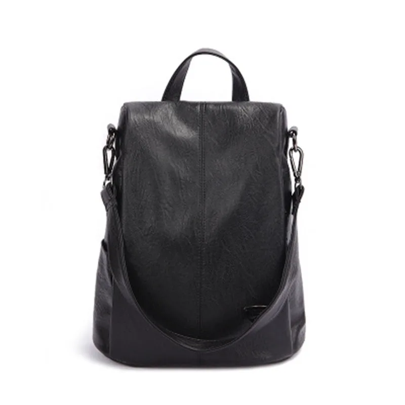 

2019 new High quality backpack oblique standard High capacity fashion bag casual Solid color college bag simple travel bag