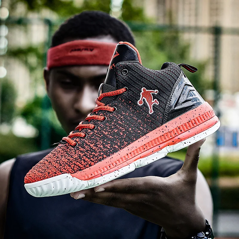 Профессиональная баскетбольная обувь Jordan Shoes Jordan Баскетбольная обувь мужские амортизирующие кроссовки для баскетбола кроссовки дышащие, для активного отдыха и спорта - Цвет: Красный