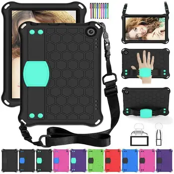 

Kids Shockproof EVA Foam Strap Case Cover for Amazon Fire HD 8 / HD 8 Plus 2020 Hard Rubber Stand Tablet Shell
