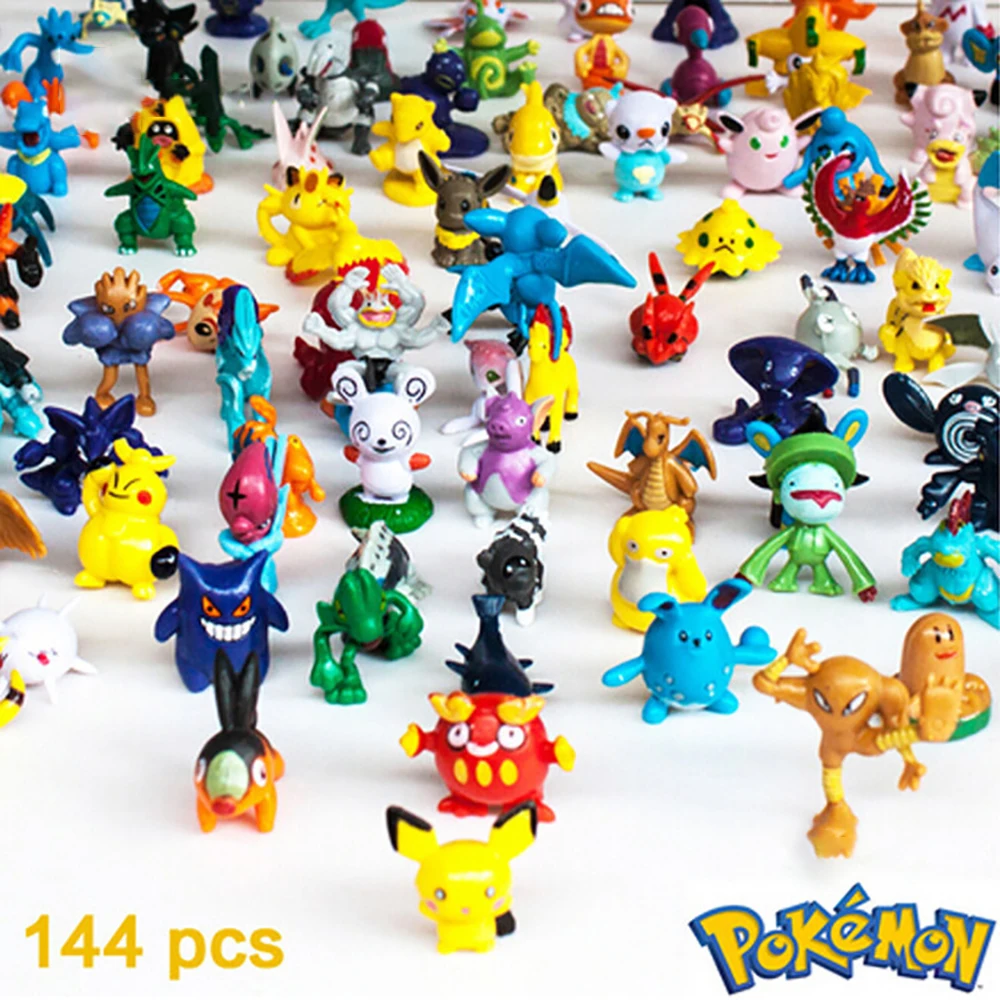 Фигурки Pokemon коллекция кукол 2 3 см 144 шт. разные стили Покемон аниме фигурки