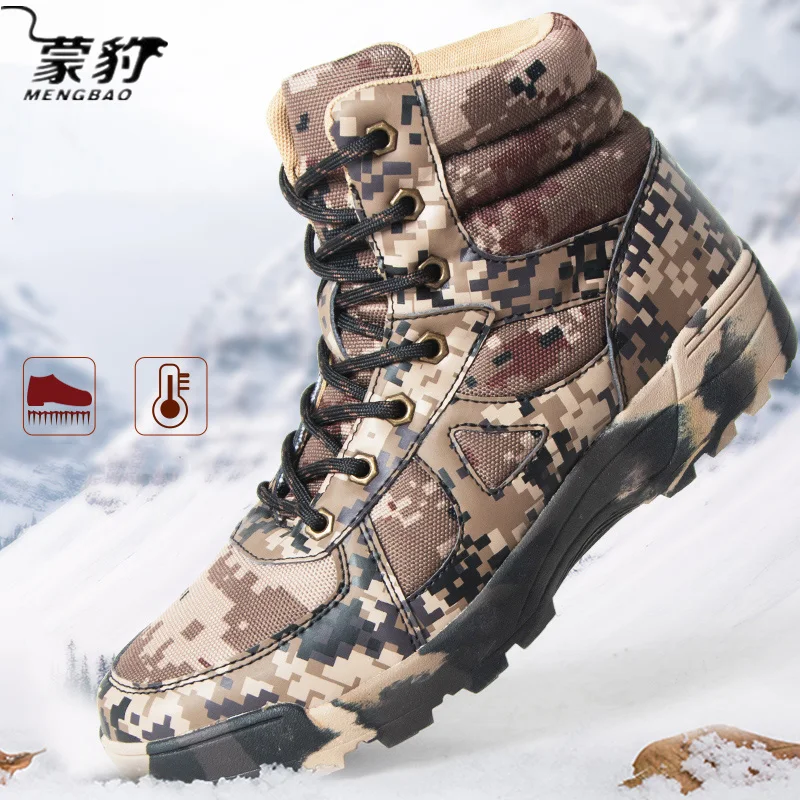 Hot Item Work-Shoes Snow-Boots Military Safety Men's Breathable Warm Ankle Winter for Man 1005001780289380