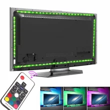 Светодиодная подсветка под шкаф Гибкая неоновая Диодная Лента USB полоса светильник s luces светодиодный светильник для спальни шкаф кухонный светильник ing lamparas