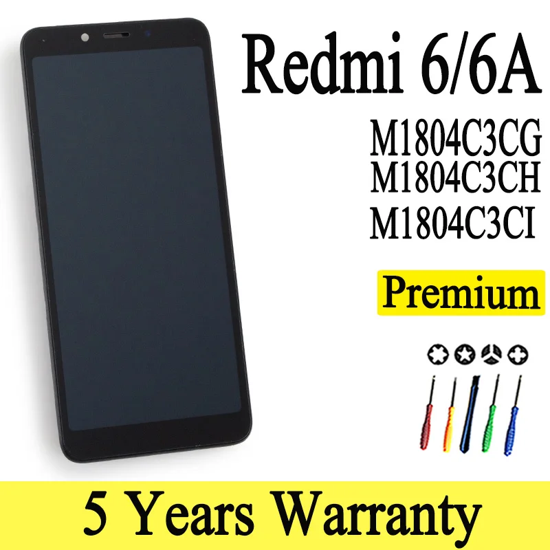 ЖК-дисплей M1804C3CG M1804C3CH M1804C3CI для Xiaomi Redmi 6 сменный сенсорный экран 6A 100% | Мобильные