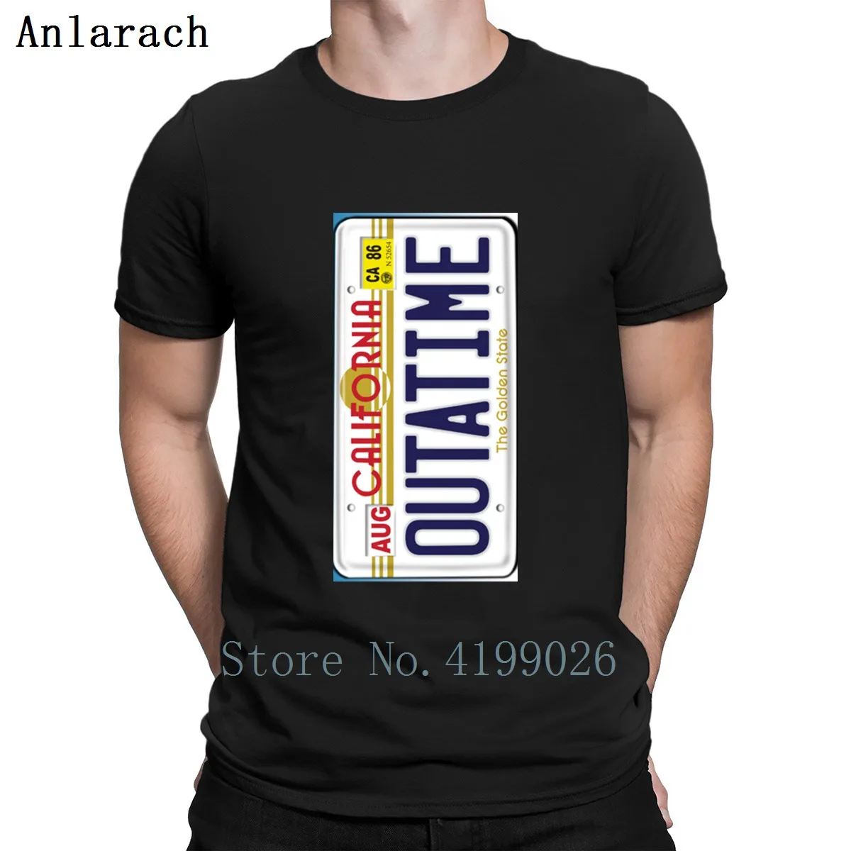 buy Back To The Future Outatime Plate T Shirt Summer Style Tee Shirt Unisex Customize Novelty Euro Size S 5xl Comical Loose Shirt