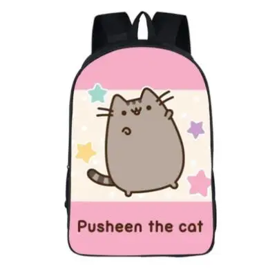 Прекрасный Детский Школьный рюкзак Pusheen Cat, рюкзак для подростков, девочек, Студенческая школьная дорожная сумка через плечо, Mochila Escolar