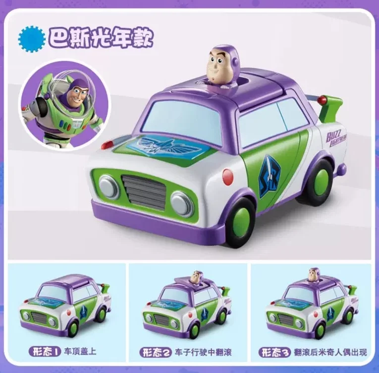 Оригинальные игрушечные машинки Диснея kawaii Микки Минни Базз Lightyear счастливые
