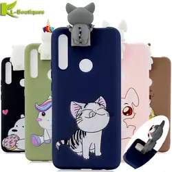 Huawei P Smart Z чехол PSmart Z чехол na для Coque huawei P Smart Z 2019 Чехлы 3D кукла игрушка мягкий силиконовый телефон подставка чехол держатель