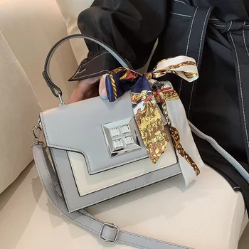 

2020 Original Design Fashion Vintage Scarf Square Bag & Fashion Scarf Shoulder Bag Handbag Width 20cm Height 15cm Thickness 8cm