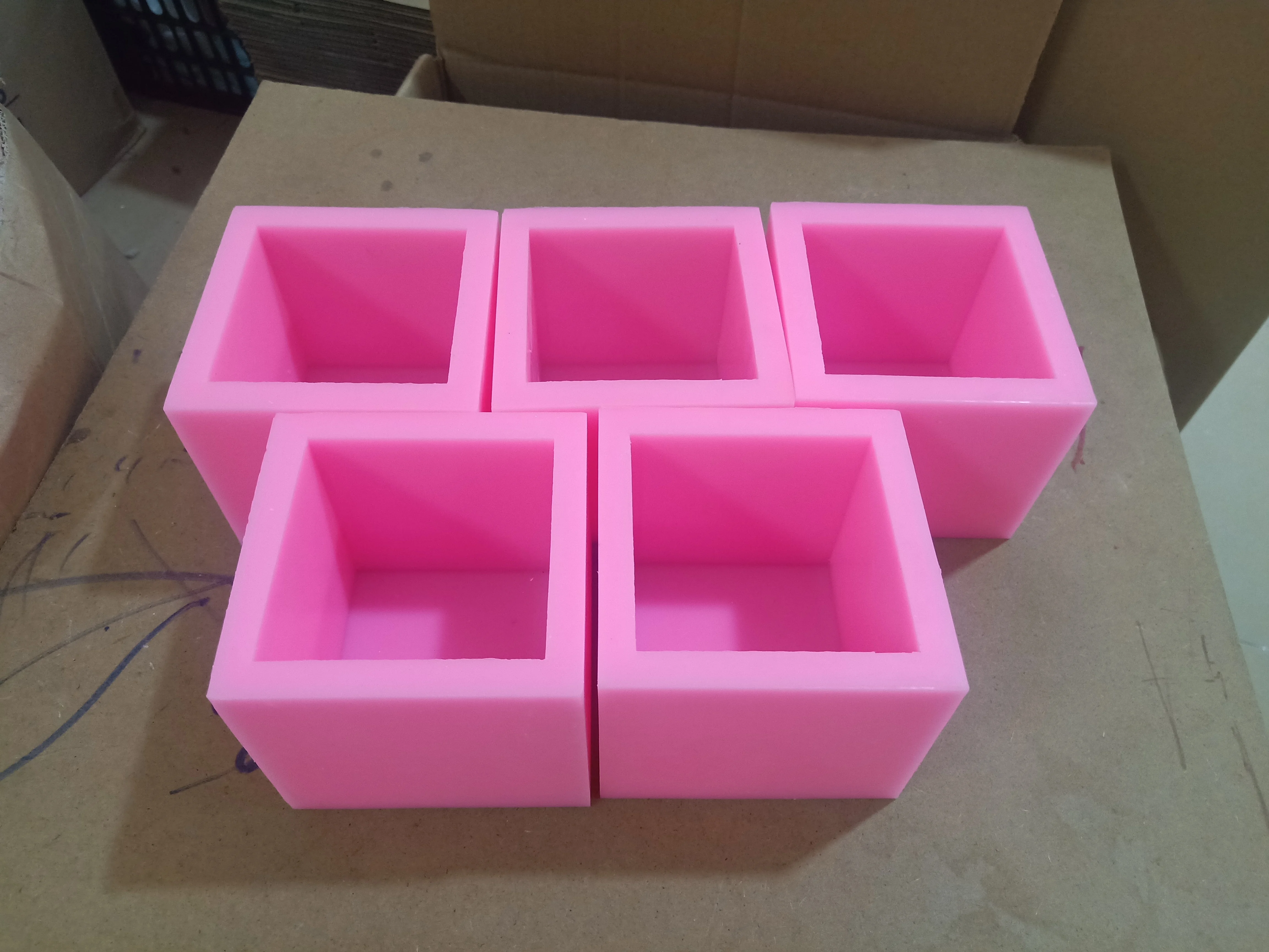Customize Square Silicone Soap Mold Silicone Mold For Bomb Soap Making