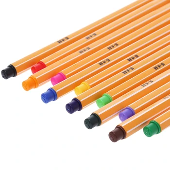 

12Pcs Colored Pen Set Stabilo Fiber Pen Stationery Office School Supplies D08B