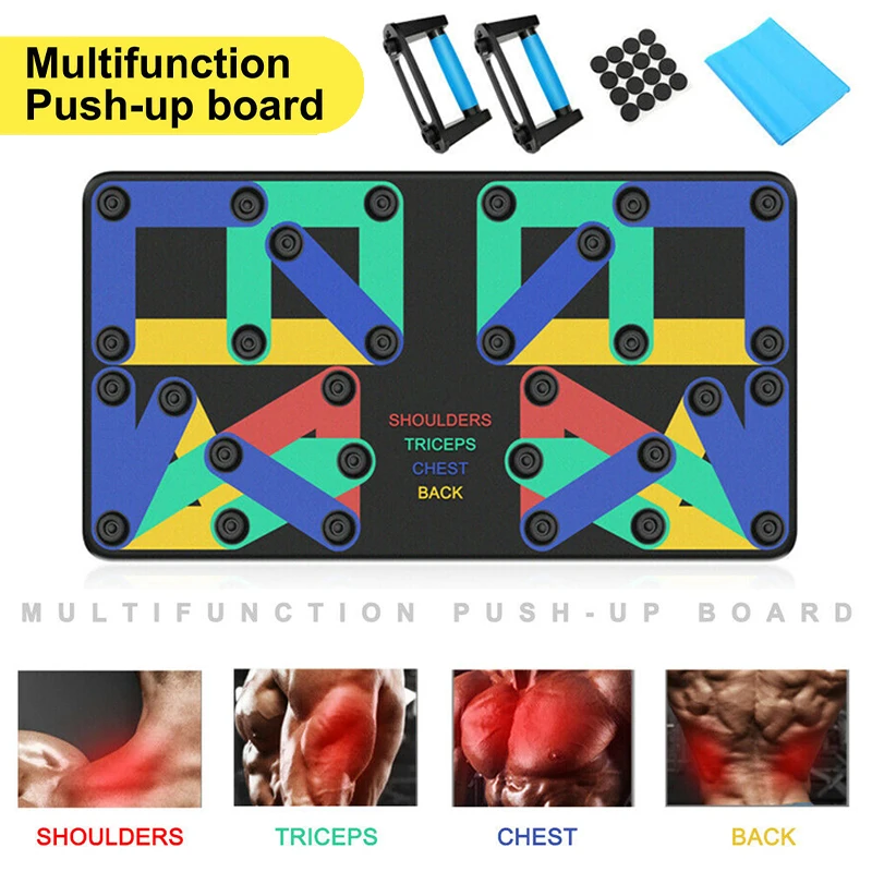 

17-In-1 Push-up Board Gym Fitness Multifunction Rack Exercise Stand Set Strong Bearing Gym Fitness Training Equipment