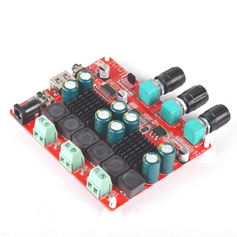 Tpa3116D2 4,2 Bluetooth 2,1 канальный стерео цифровой аудио усилители доска 50Wx2+ 100 Вт fm-радио Usb Mp3 Play