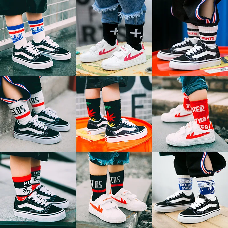 

CHILDREN'S Socks INS Children's Socks 2017 Autumn And Winter Origional Cotton Short Socks Ulzzang Cool Men And Women Children Sh