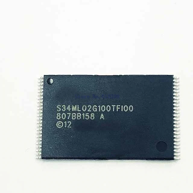 

S34ml02g100 Slc Nand Flash Parallel 3V/3.3V 2G-Bit 256M X 8 20Ns 48-Pin Tsop-I Ic Chip S34ml02g100tfi000