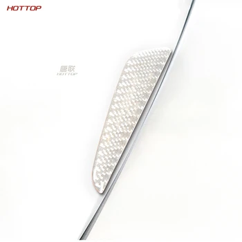 

Soft Plastic Carbon Sliver Car Door Scratch Strip Protector Rubber Seal Sticker for Volvo XC60 S90 XC90 S61L with Gold logo