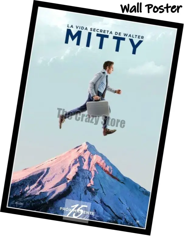 Тайная жизнь Walter Mitty фильм домашняя декоративная живопись белый плакат на крафт-бумаге 42X30 см - Цвет: Серебристый