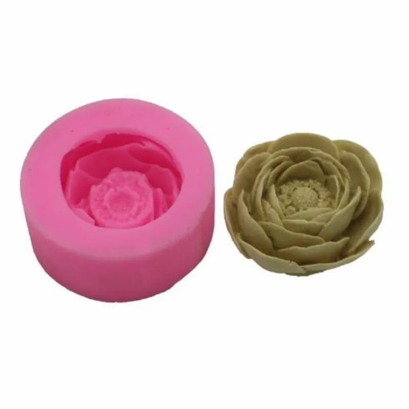 

Flower Candle Plaster Silicone Mold DIY Cake Decorating Tools Handmade Soap Silicone Mold Kitchen Accessories Candle Crafts