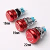 16mm 19mm 22mm Red Mushroom Head with Arrow Emergency Stop Metal Push Button Switch Self-locking/Latching ► Photo 3/6