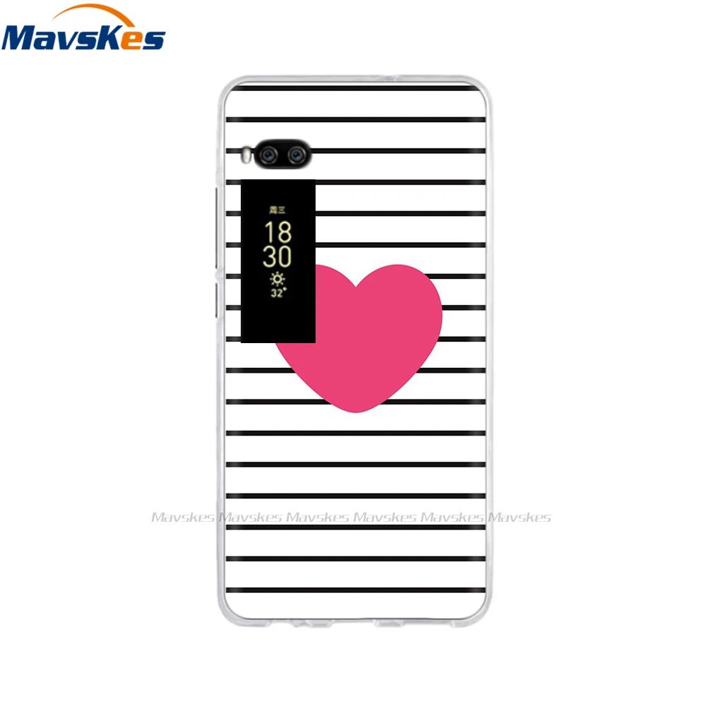 For Meizu Pro 7 Case 5.2" Fundas Coque Back Cover For Meizu Pro 7 Plus 5.7" Phone Cases Soft TPU Painted Silicone Bumper Shell 