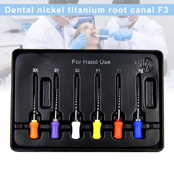 

New 6 Pcs Needle Files Hand Use Pro Taper Universal Root Canal Niti File Endodontic SX-F3 SCI88