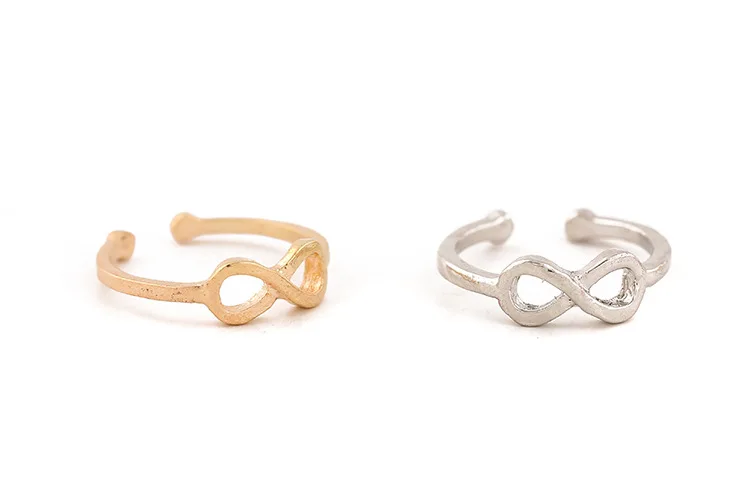 Европа и Америка Luck 8-Word металлическая блестящая сторона 8-Word Toe Ring относится к аксессуарам двойного назначения F067
