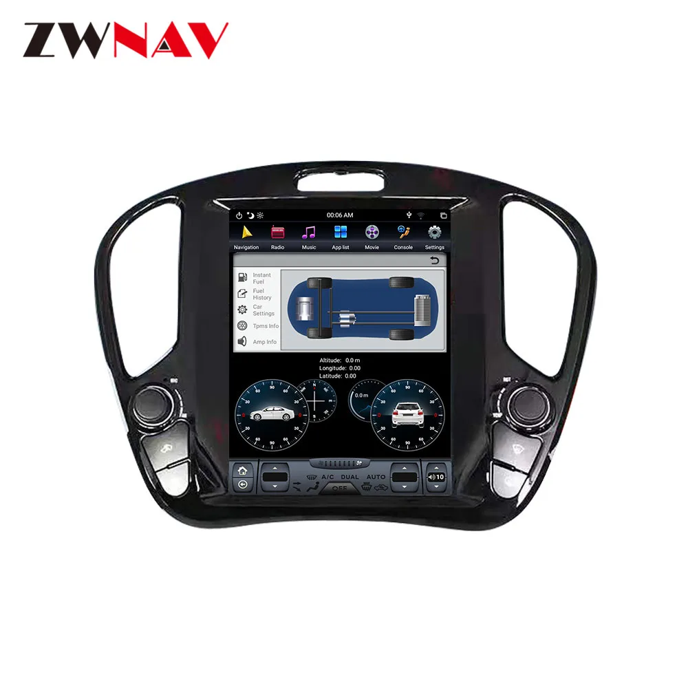 Flash Deal Tesla style 4GB RAM Android 8.1 PX6 Car GPS Navigation For Nissan Juke 2010+Auto head unit Multimedia Player radio tape recorder 10