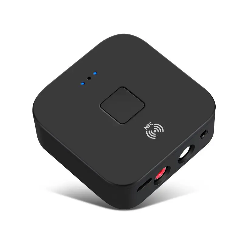 Bluetooth 5,0 приемник 3,5 мм AUX RCA разъем NFC HiFi беспроводной адаптер и микрофон Громкая связь вызов Bluetooth автомобильный аудио приемник - Цвет: B