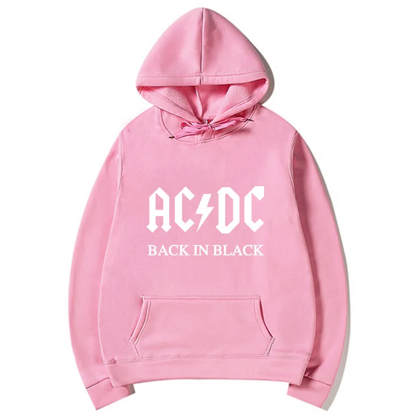 Новые Camisetas AC/DC Группа рок толстовки женские acdc Графический худи повседневные с