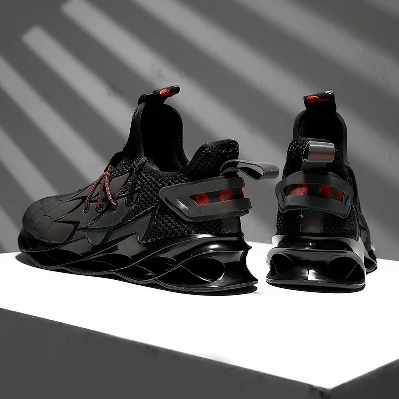 

ZUFENG New Blade Reflective Running Shoes for Men High Quality Sports Shoes Non-slip Shock Absorber Breathable Walking Shoes