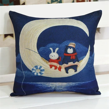 

Cute Animals Children Cushion Cover Bedroom Living Room Decorative Lumbar Pillow Case Festival Birthday Gift Cushion Case