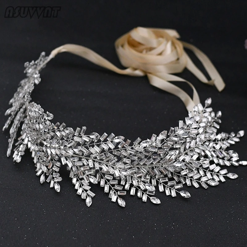 

Luxury Women Belt For Bride Wedding Handmade Rhinestone Applique Belt For Decoration Dress Waist Seal Lady Party Dress Belt