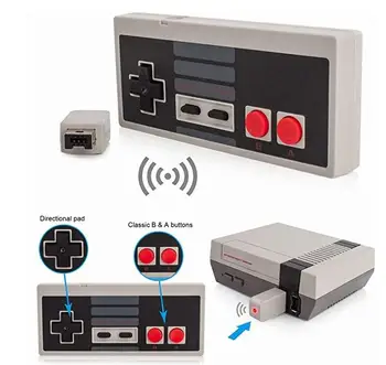 

Wireless Play Gaming Controller for Classic Edition Mini NES and PC With Wrireless Receiver Gamepad and USB Receiver