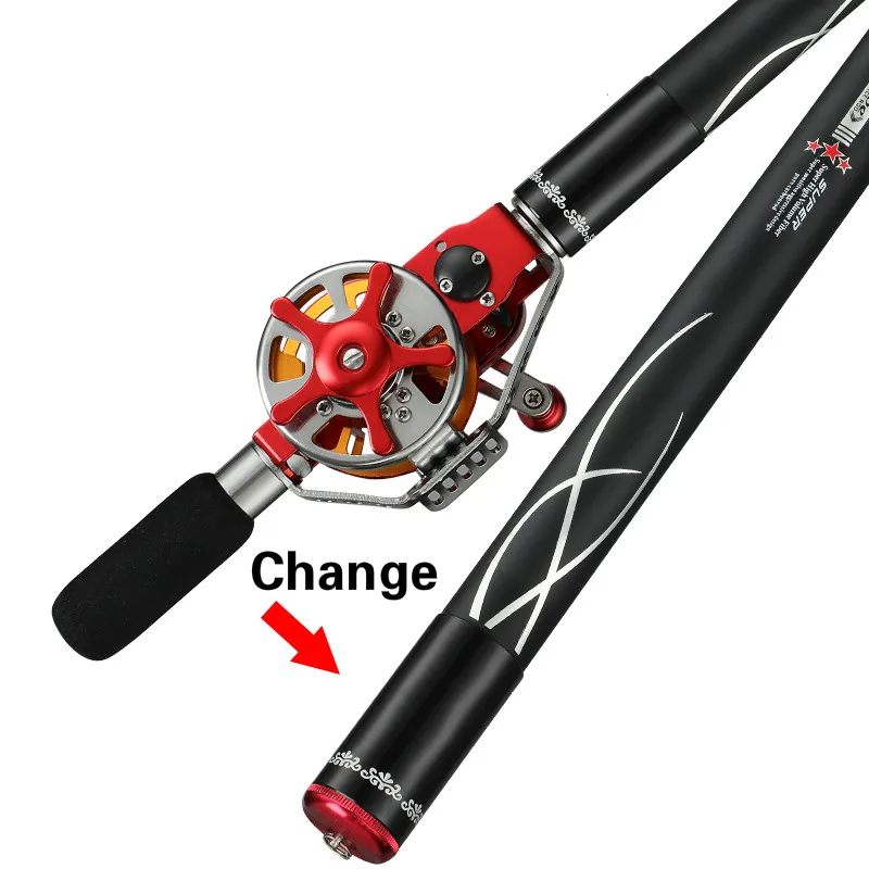 Hollow Rod T Super-hard Hand Pole Position Stream Wedkarstwo Olta Multi-purpose Fishing Rod Short Section Spinning Canne a Peche