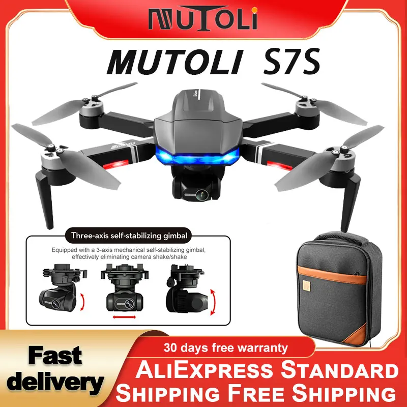 MuToLi S7S Дрон 4k профессиональная трехосная карданная камера GPS 5G WiFi бесщеточный