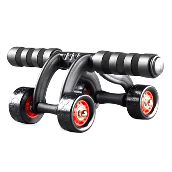 

Abdominal Wheel Ab Roller with Four Wheels Abdomen Trainer Rolling Wheel Sports Exercise Fitness Equipment for Men and Women