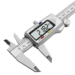 Pied à coulisse métallique numérique en acier inoxydable, micromètre électronique, règle, outil de mesure de profondeur, jauge, instrument, de 0 à 150mm 