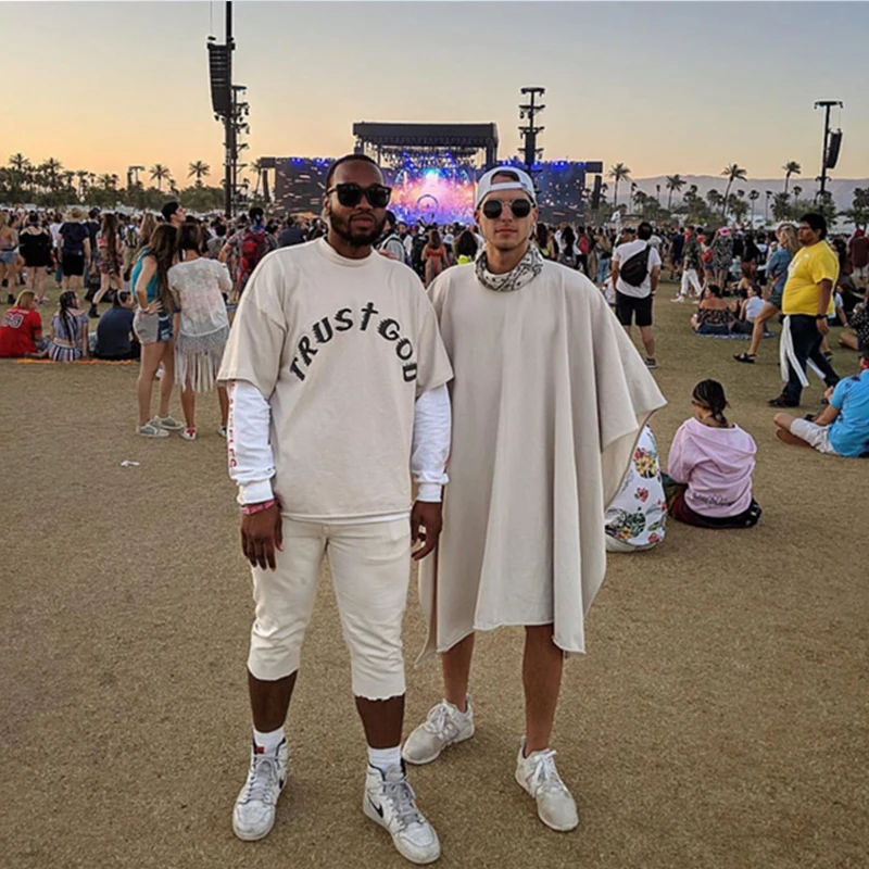 Kanye West Sundy Сервис Мужская футболка с коротким рукавом большого размера уличная Harajuku с круглым вырезом Мужская и женская верхняя одежда футболка