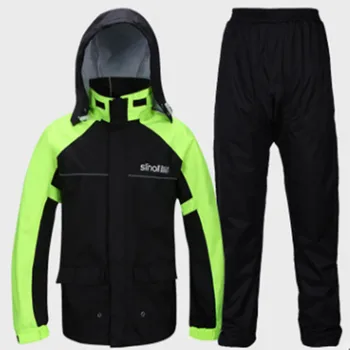 

High Quality Professional Outdoor Rain Coat Hidden Thicker Mesh Lluvia Safety Reflective Tape Design Super Rain Jacket Travel Q